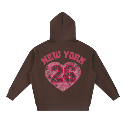 Essential Oversized Boxy Fit Fleece Hoodie