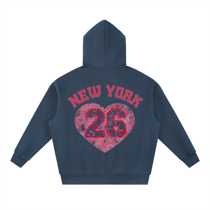 Essential Oversized Boxy Fit Fleece Hoodie