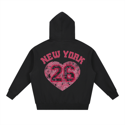 Essential Oversized Boxy Fit Fleece Hoodie