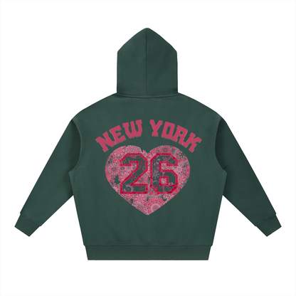 Essential Oversized Boxy Fit Fleece Hoodie