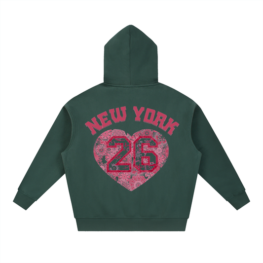 Essential Oversized Boxy Fit Fleece Hoodie